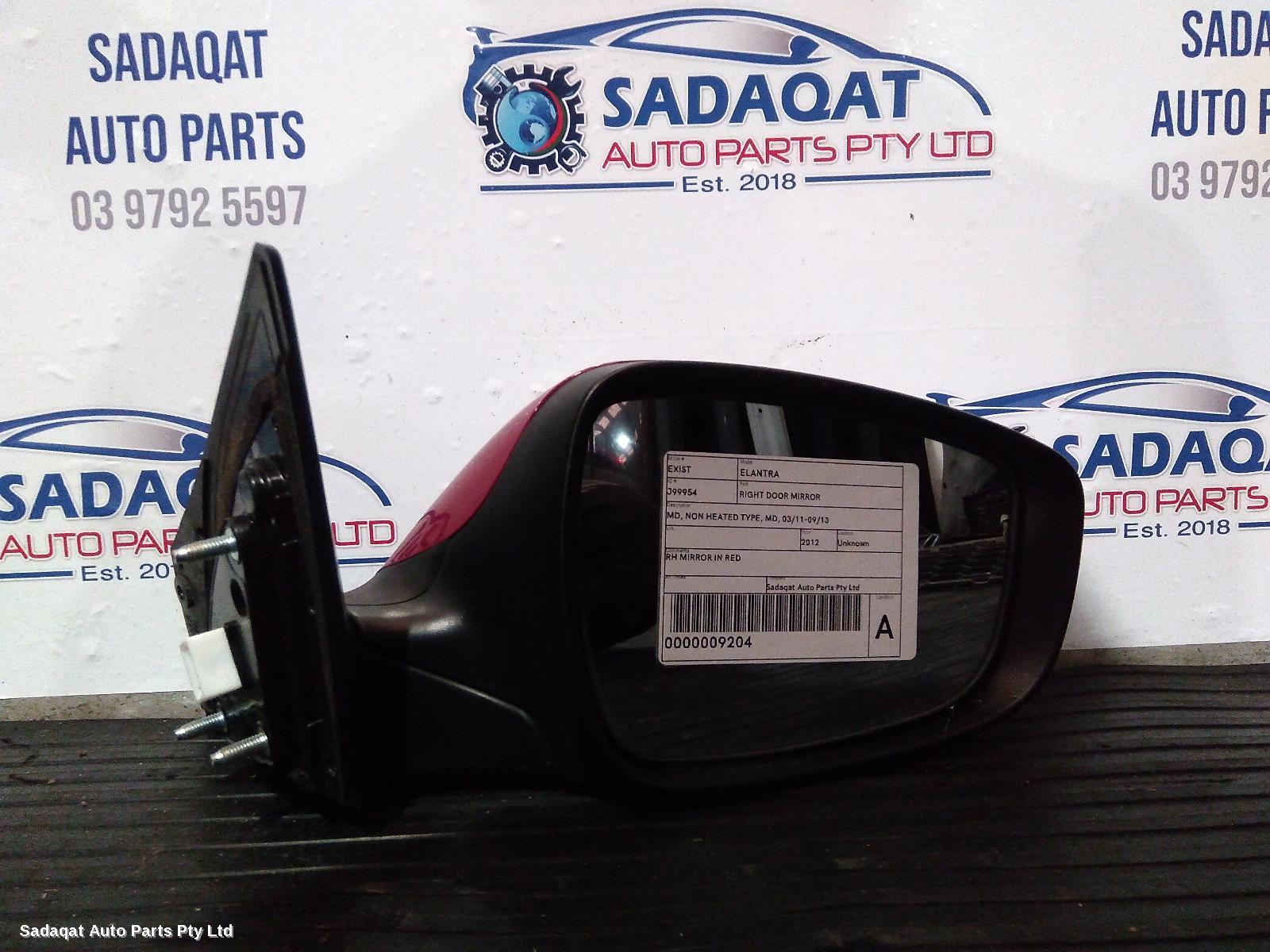 Hyundai Elantra Right Door Mirror