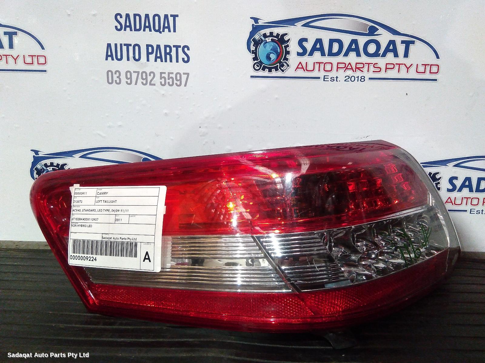 Toyota Camry Left Taillight