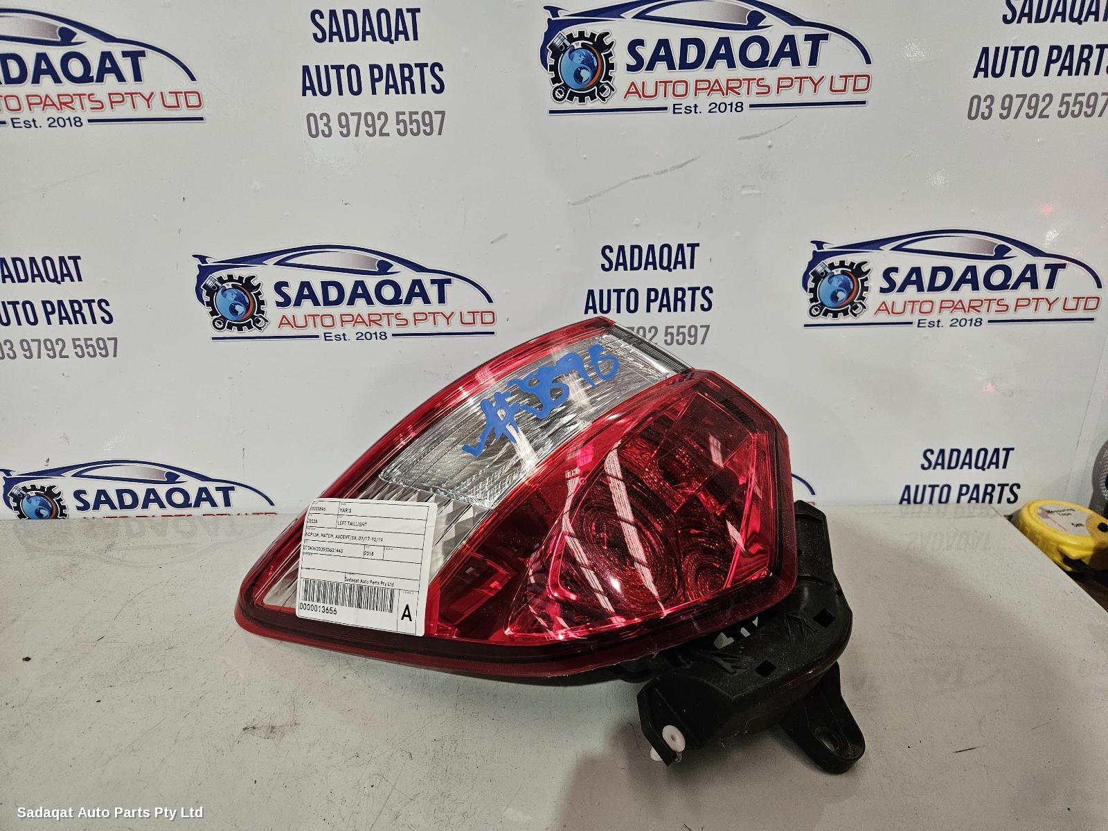 Toyota Yaris Left Taillight