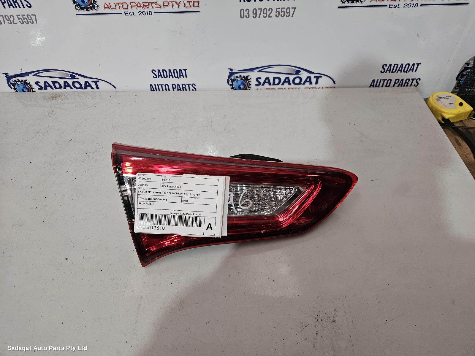 Toyota Yaris Rear Garnish