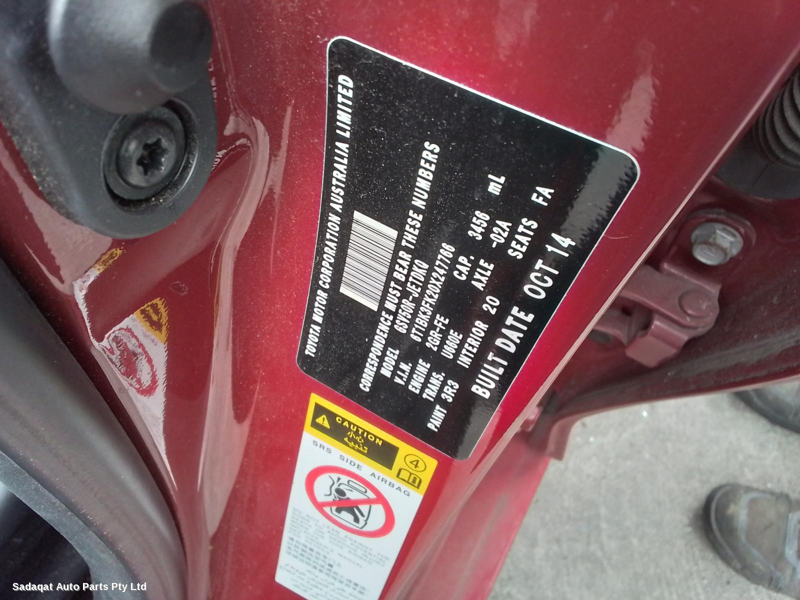 Toyota Aurion Left Door Mirror