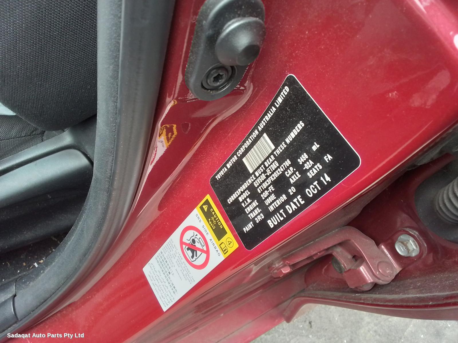 Toyota Aurion Left Door Mirror