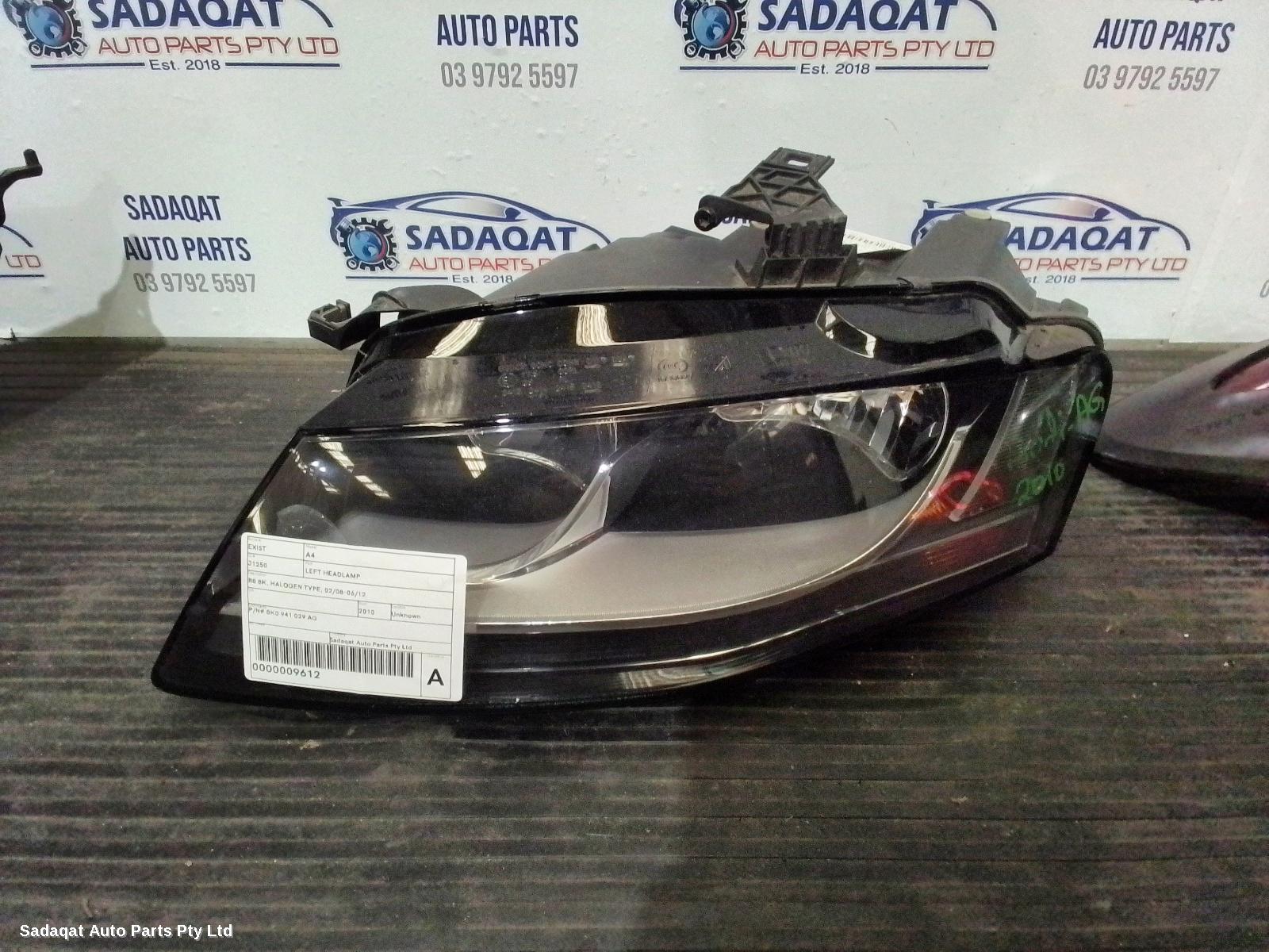 Audi A4 Left Headlamp