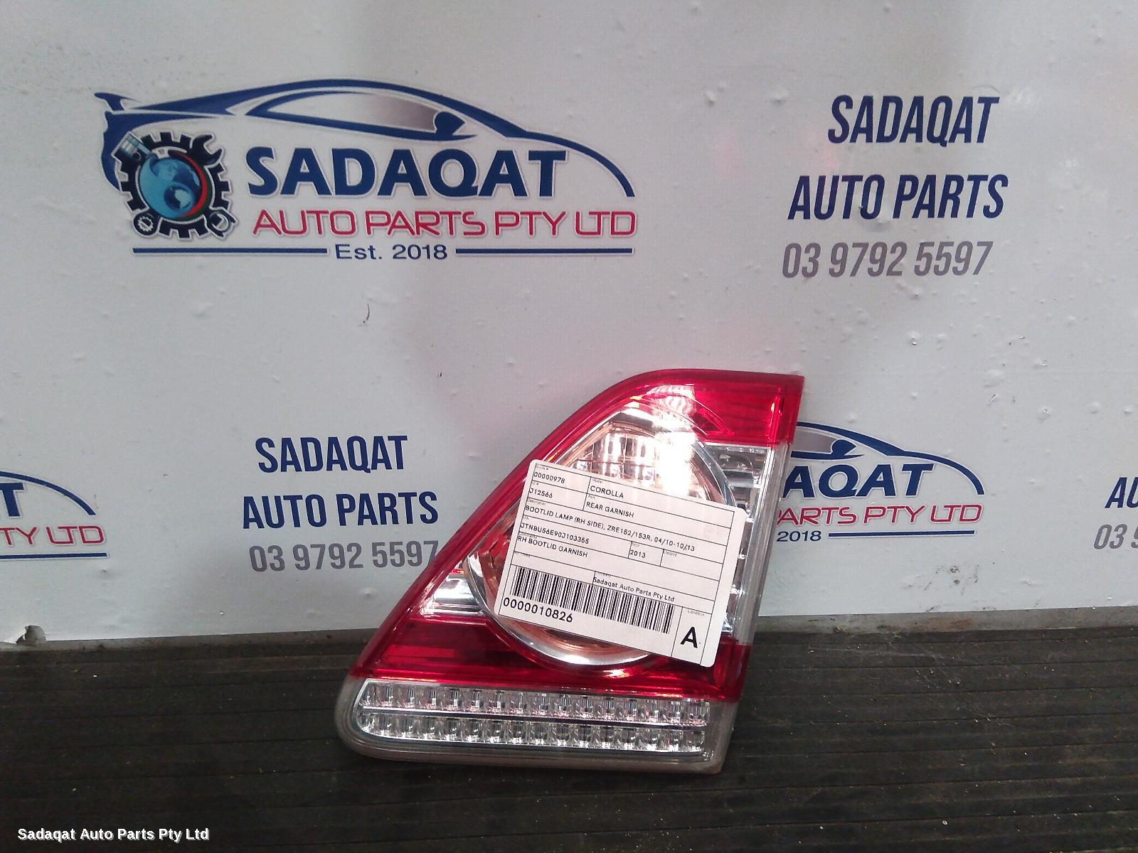 Toyota Corolla Rear Garnish