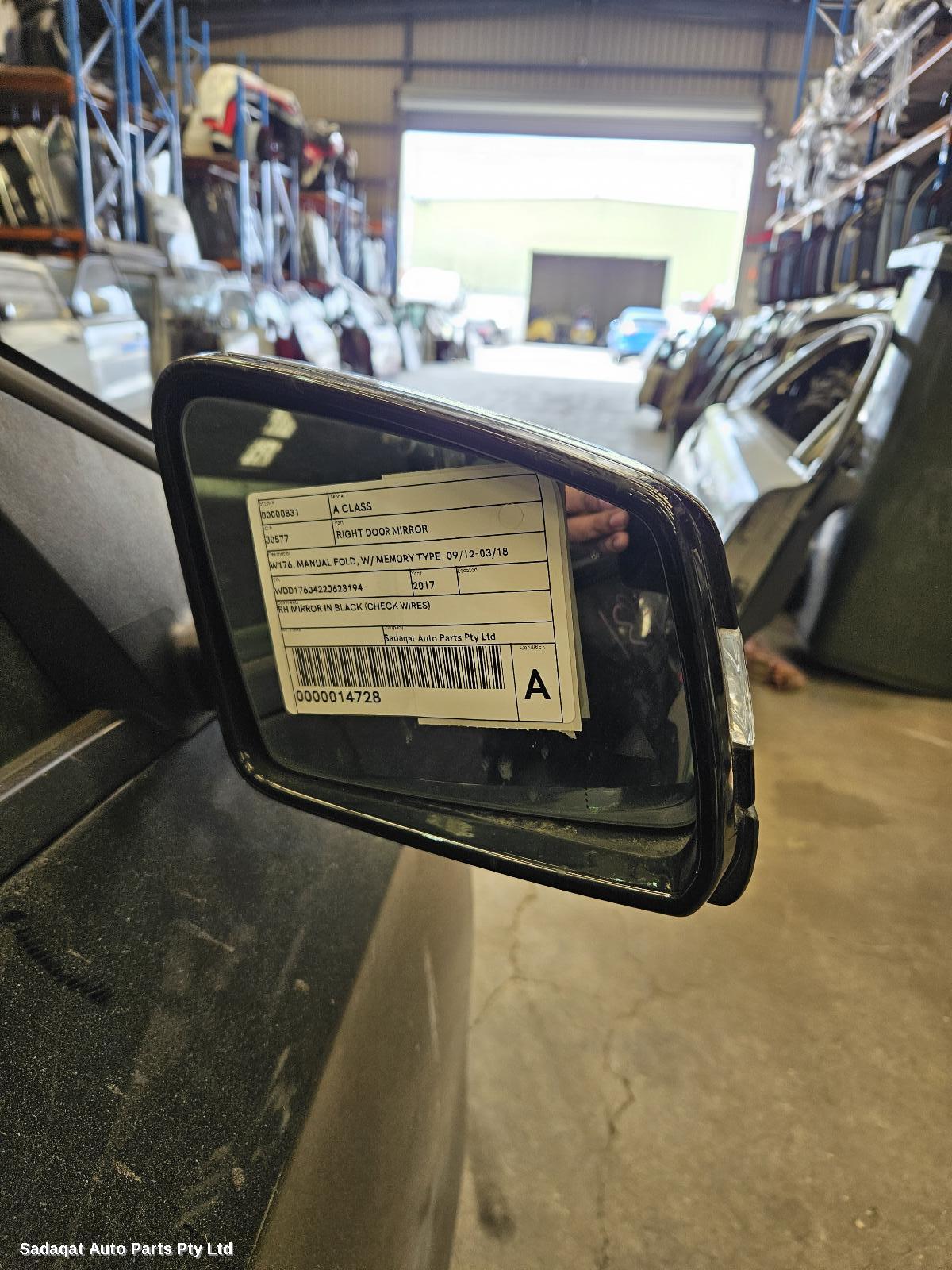 Mercedes A Class Right Door Mirror