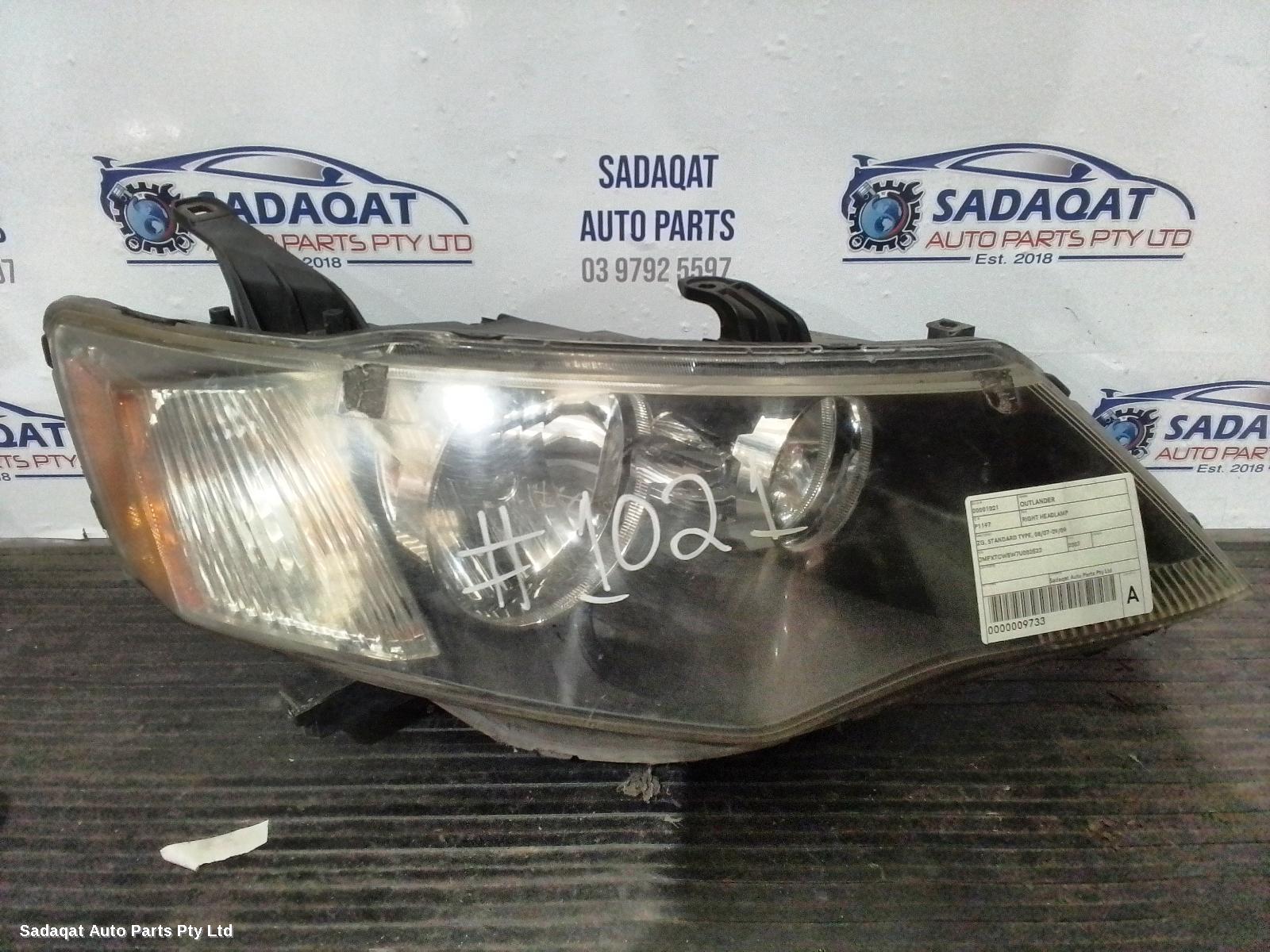 Mitsubishi Outlander Right Headlamp