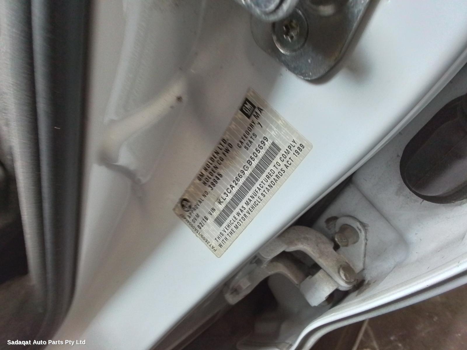 Holden Captiva Left Front Door