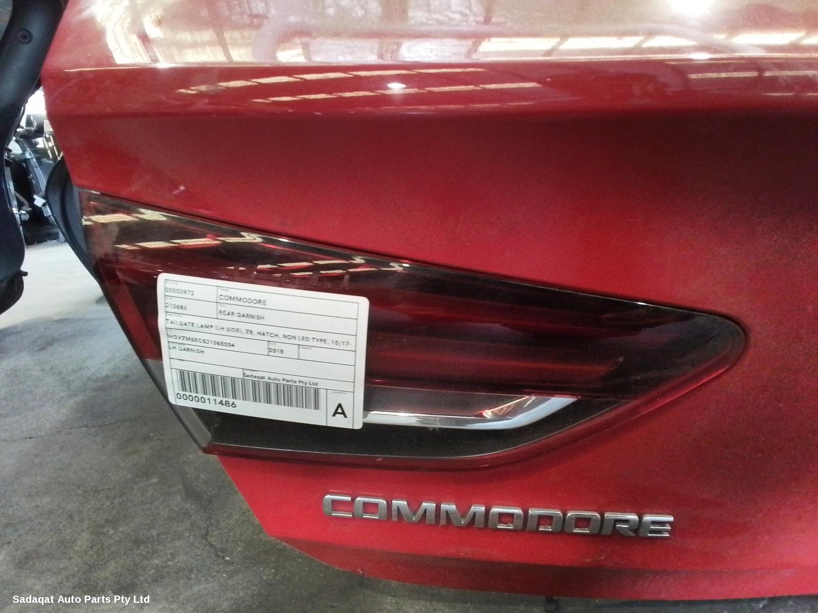 Holden Commodore Rear Garnish