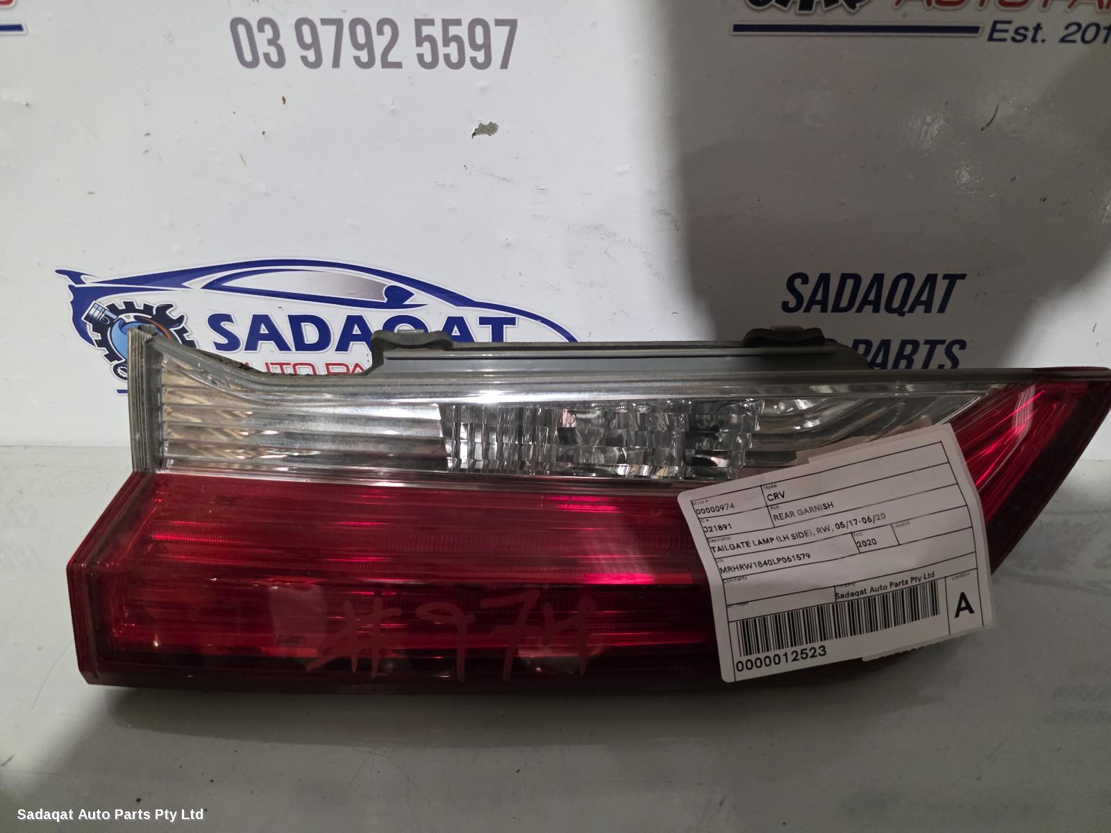 Honda Crv Rear Garnish