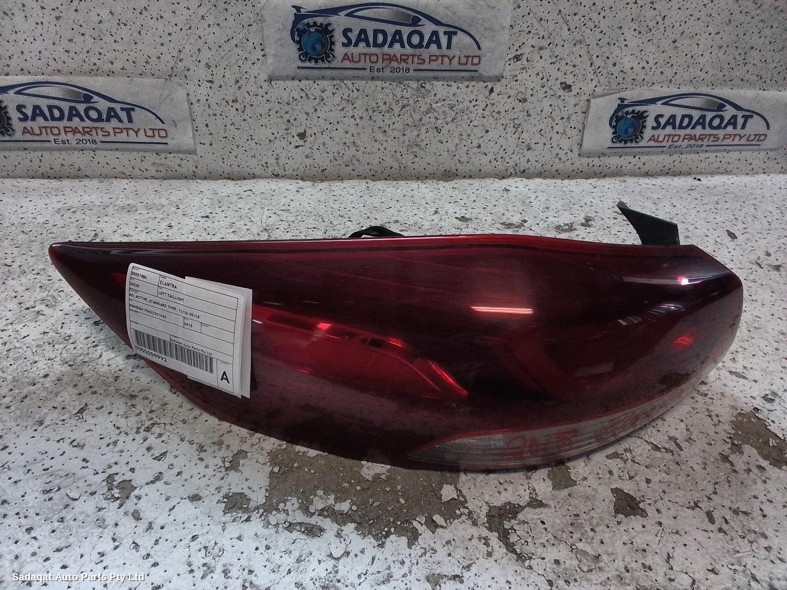 Hyundai Elantra Left Taillight