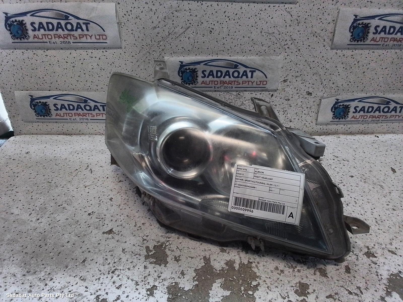 Toyota Aurion Right Headlamp