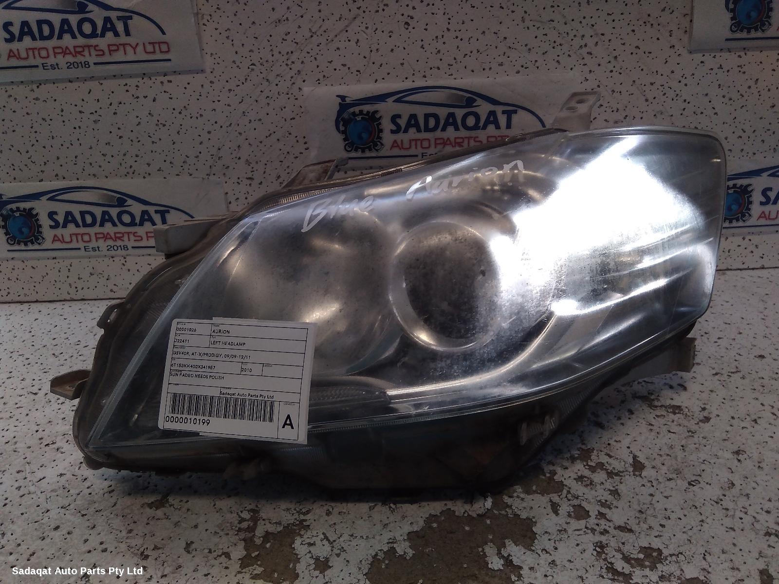 Toyota Aurion Left Headlamp