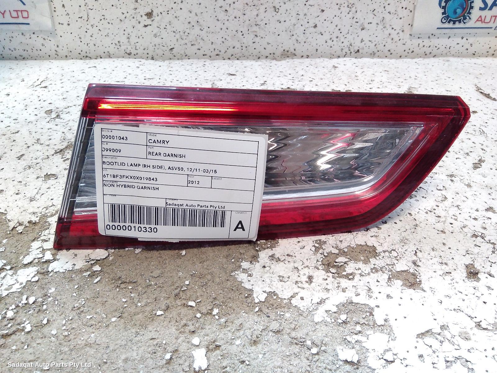 Toyota Camry Rear Garnish