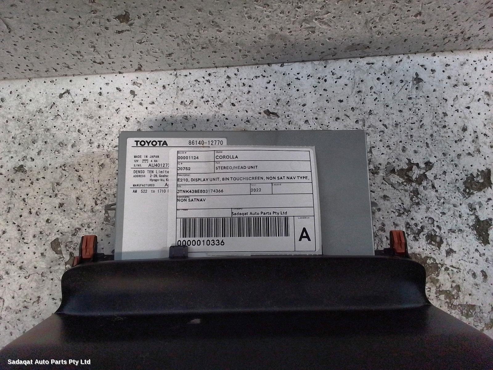 Toyota Corolla Radio/cd/dvd/sat/tv