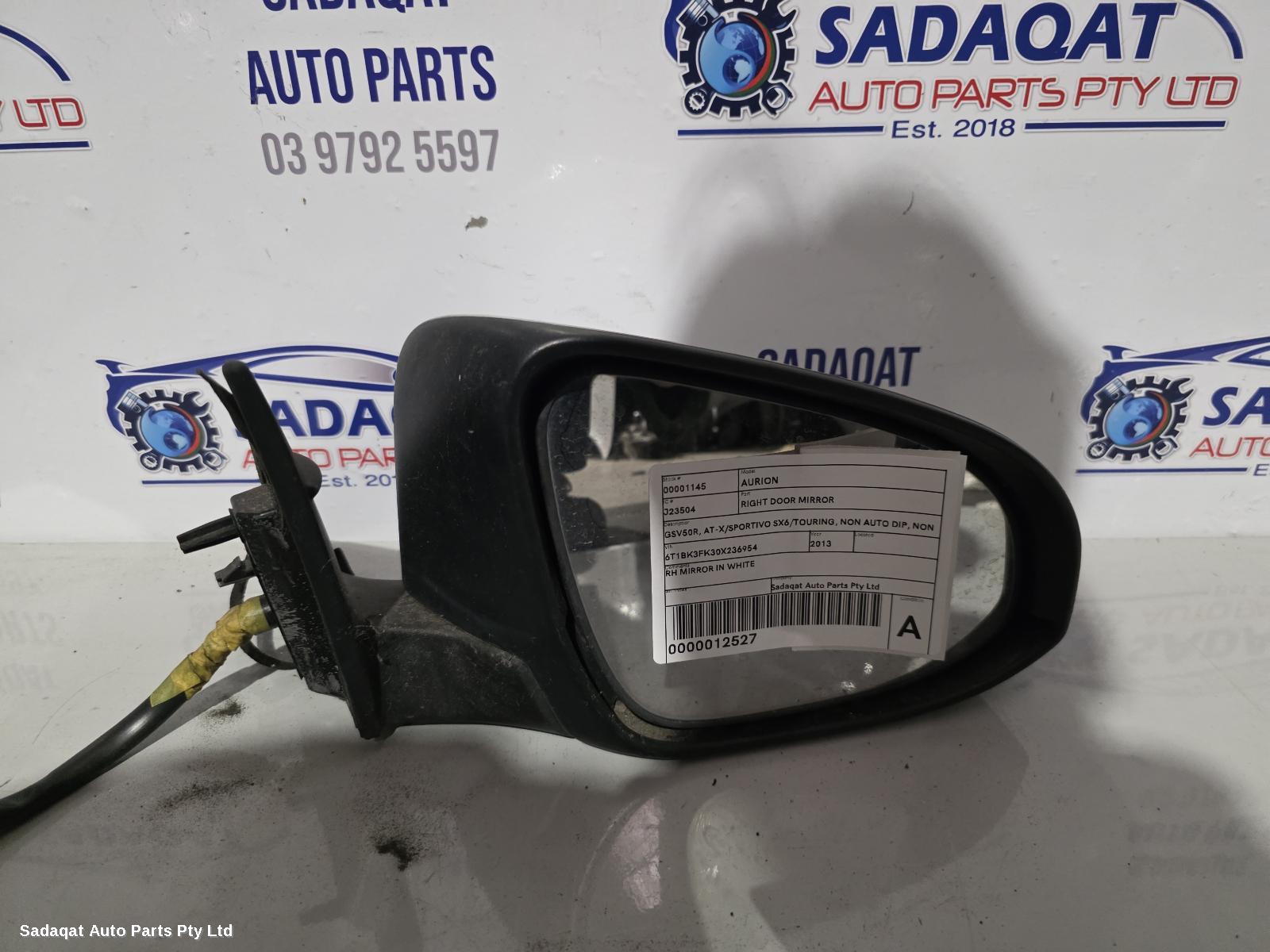 Toyota Aurion Right Door Mirror