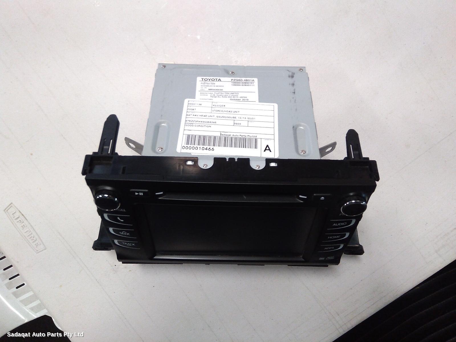 Toyota Kluger Radio/cd/dvd/sat/tv