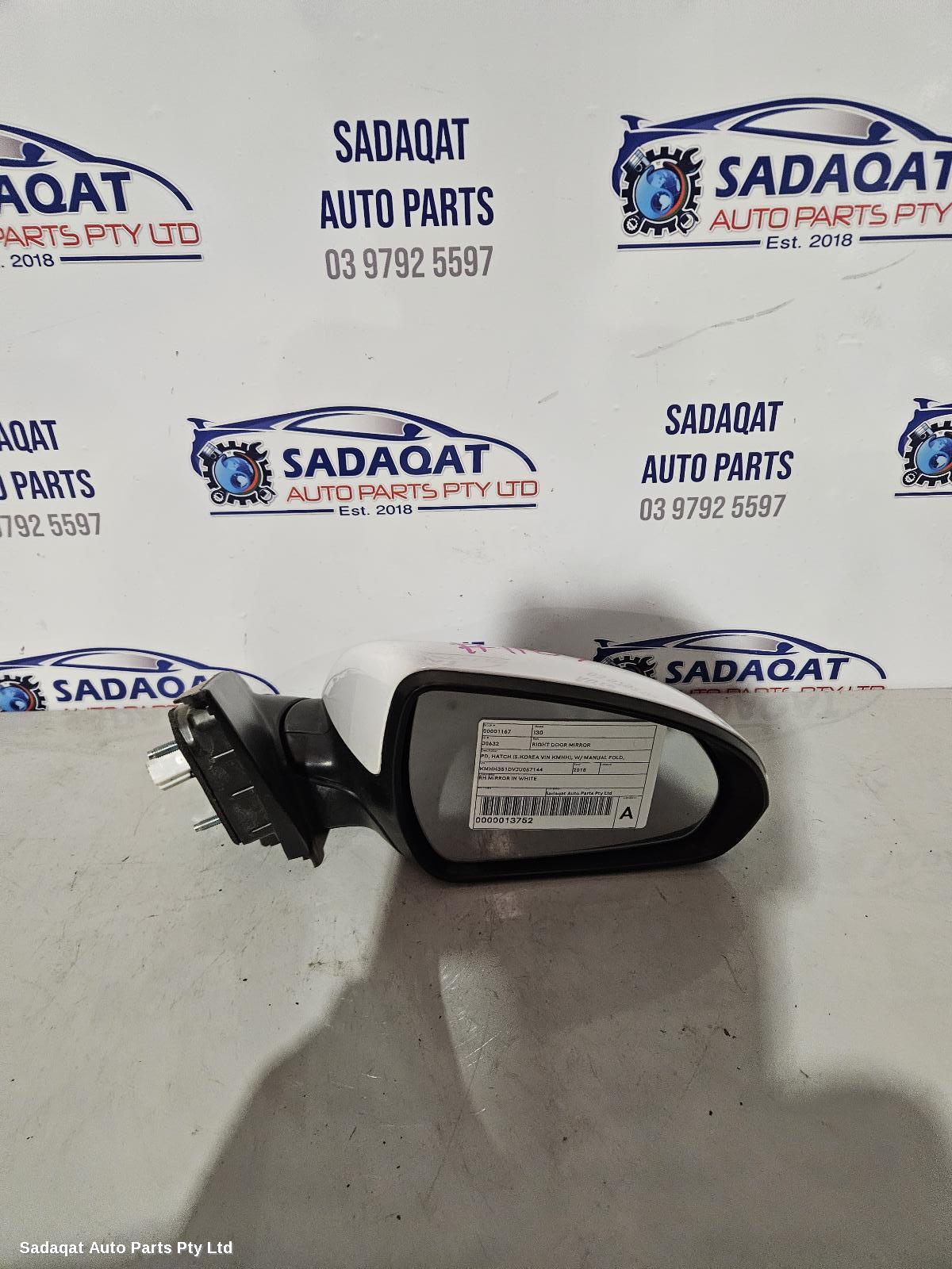 Hyundai I30 Right Door Mirror