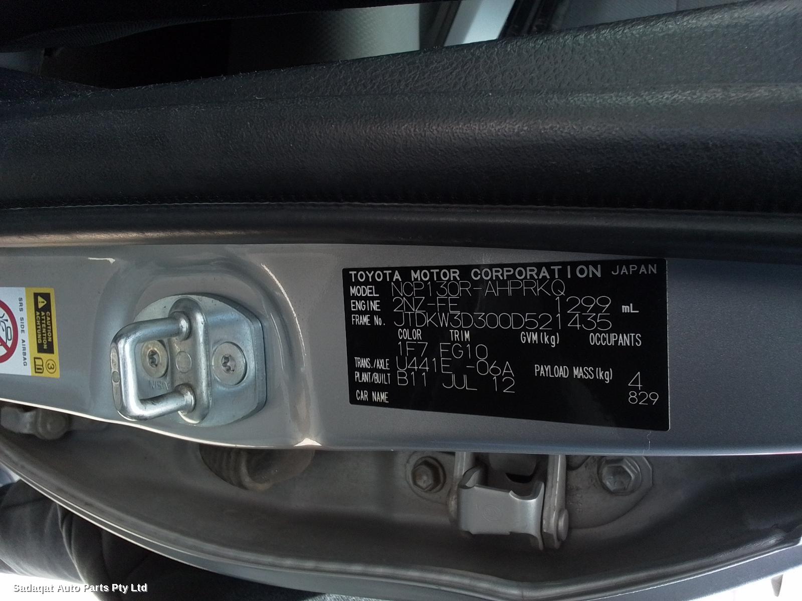 Toyota Yaris F/bar Reinforc/brack