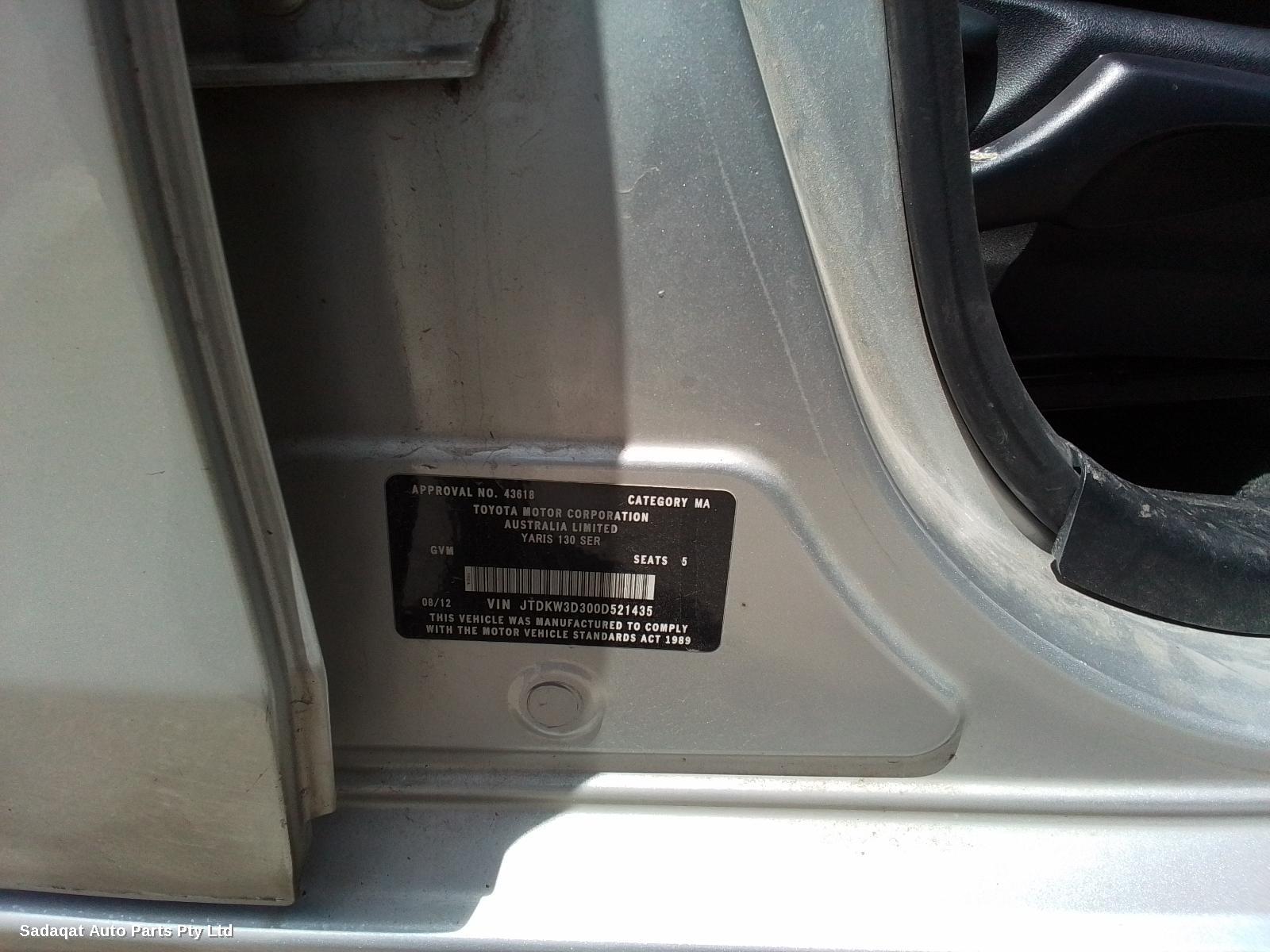 Toyota Yaris F/bar Reinforc/brack