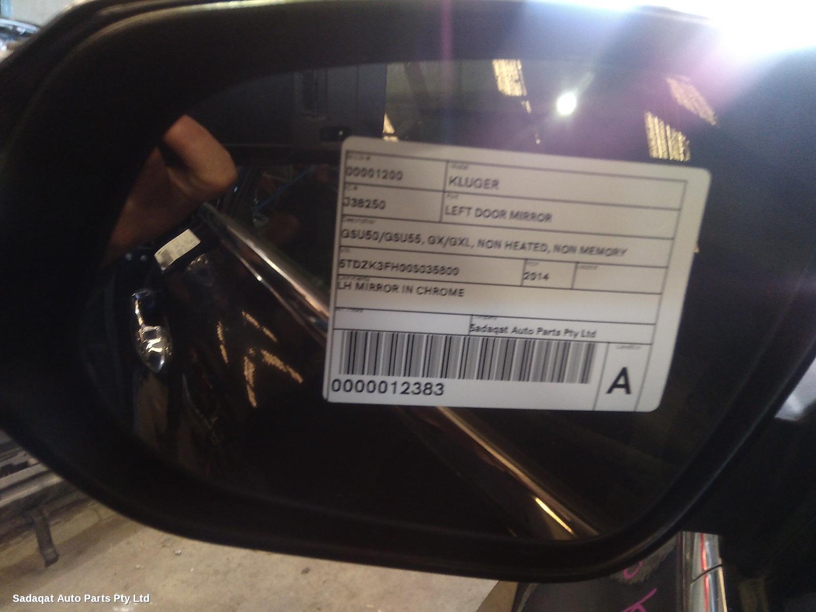 Toyota Kluger Left Door Mirror