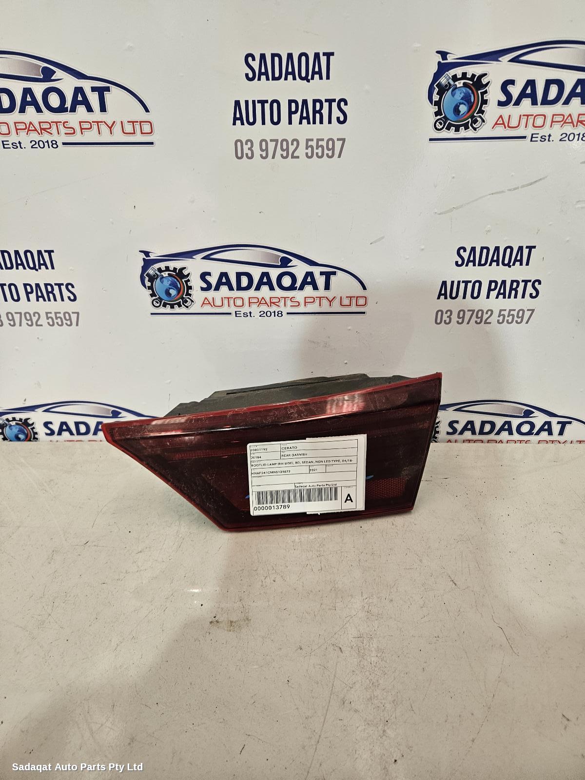 Kia Cerato Rear Garnish