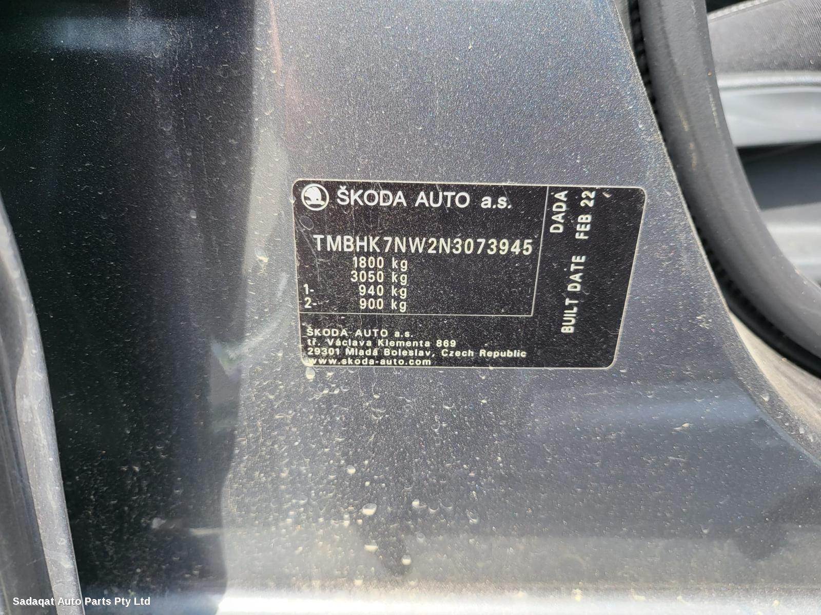 Skoda Kamiq Hatch Strut