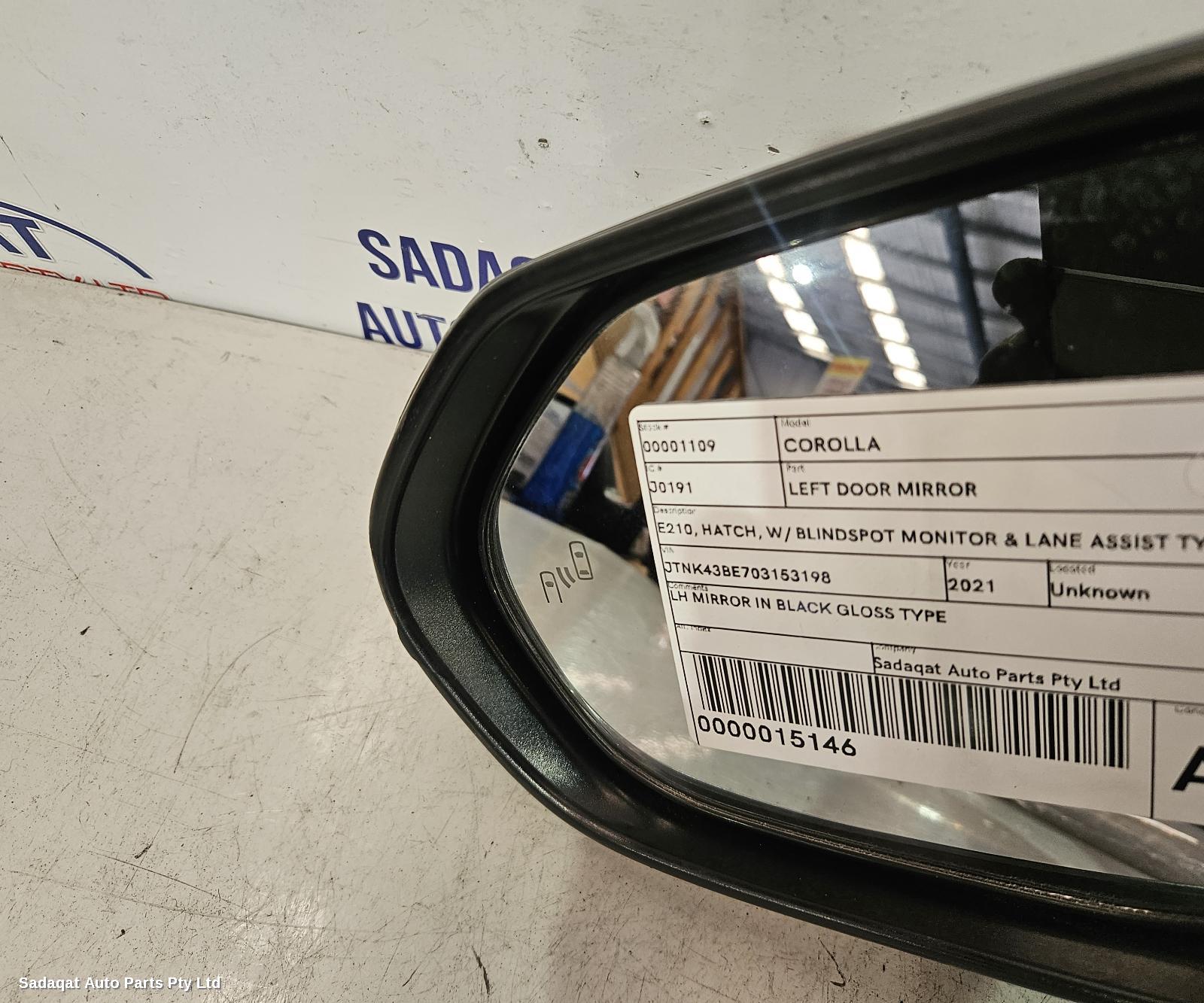 Toyota Corolla Left Door Mirror