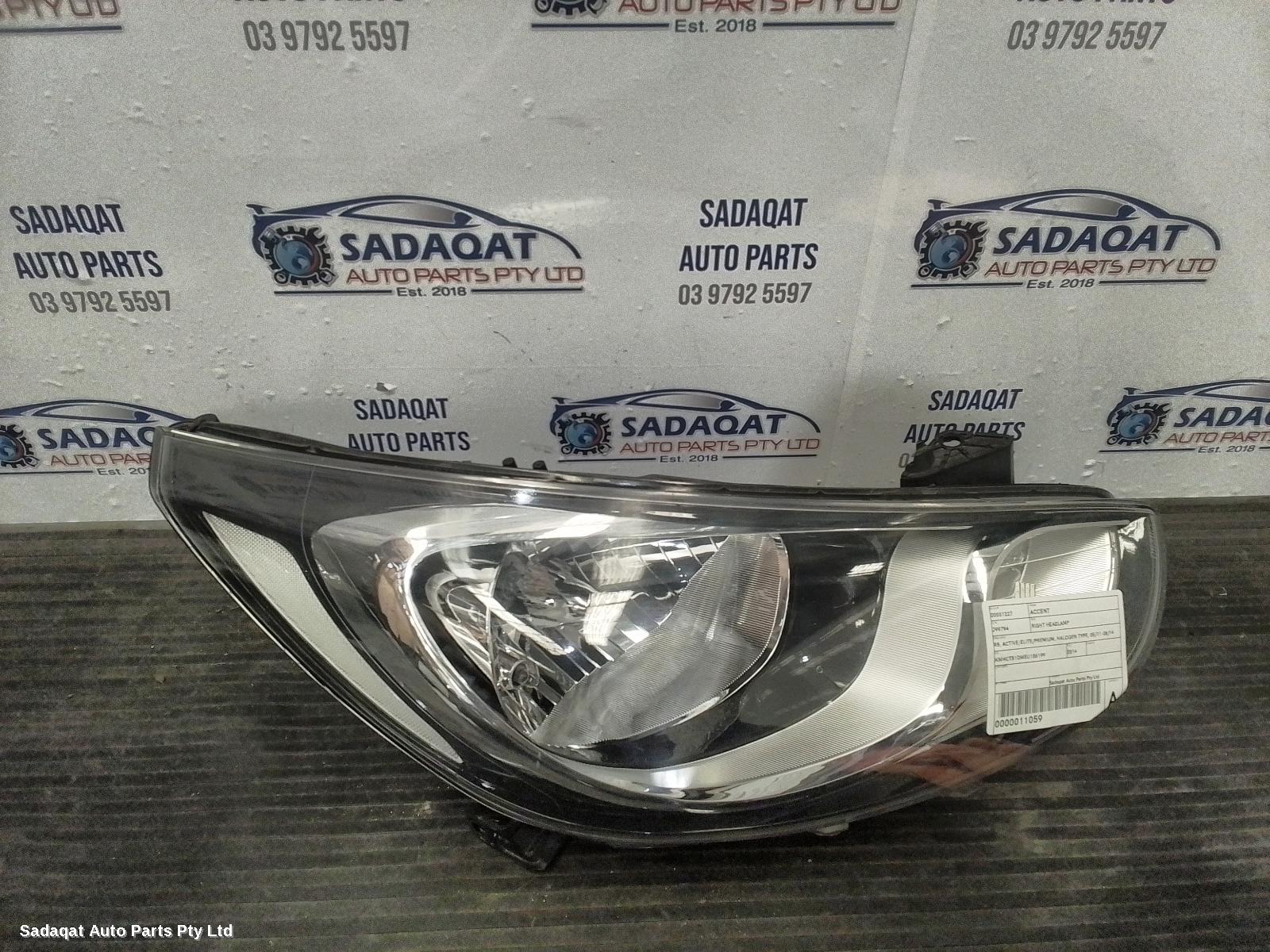 Hyundai Accent Right Headlamp