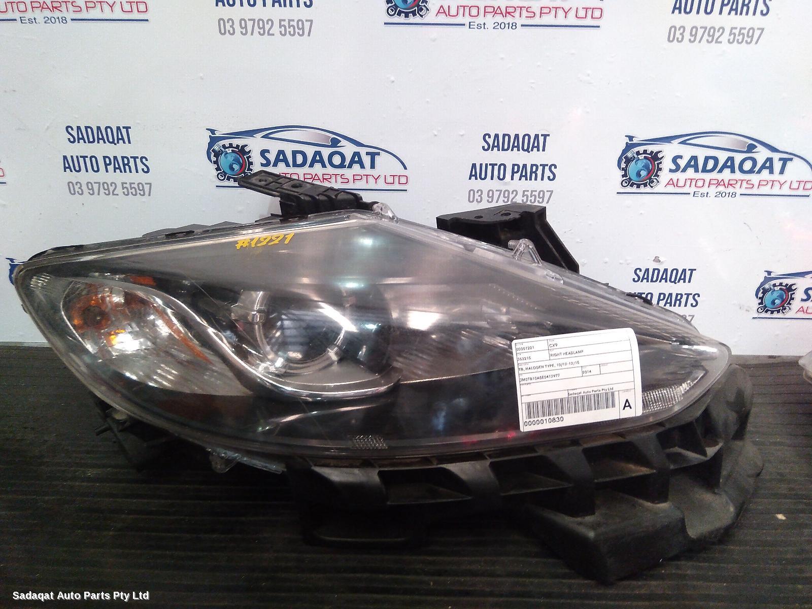 Mazda Cx9 Right Headlamp