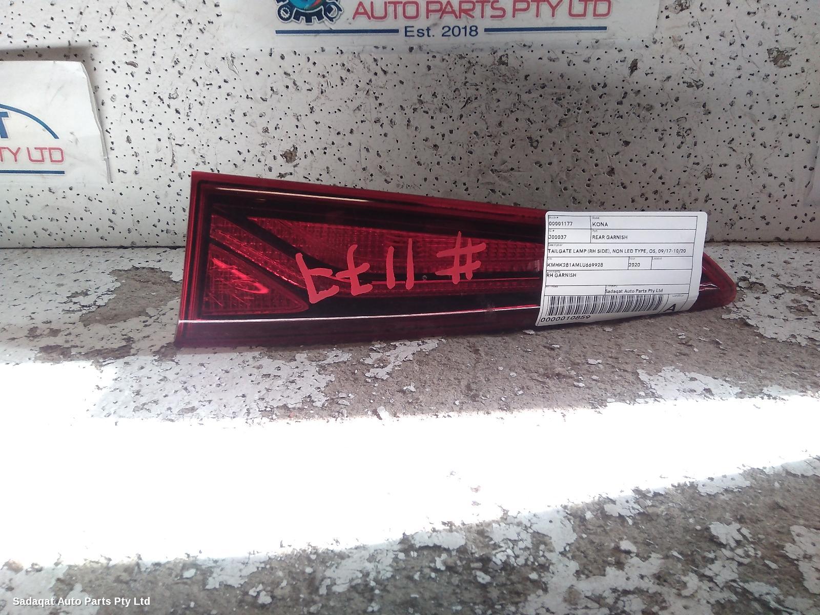 Hyundai Kona Rear Garnish