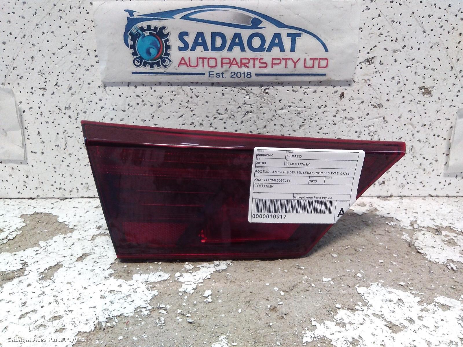 Kia Cerato Rear Garnish