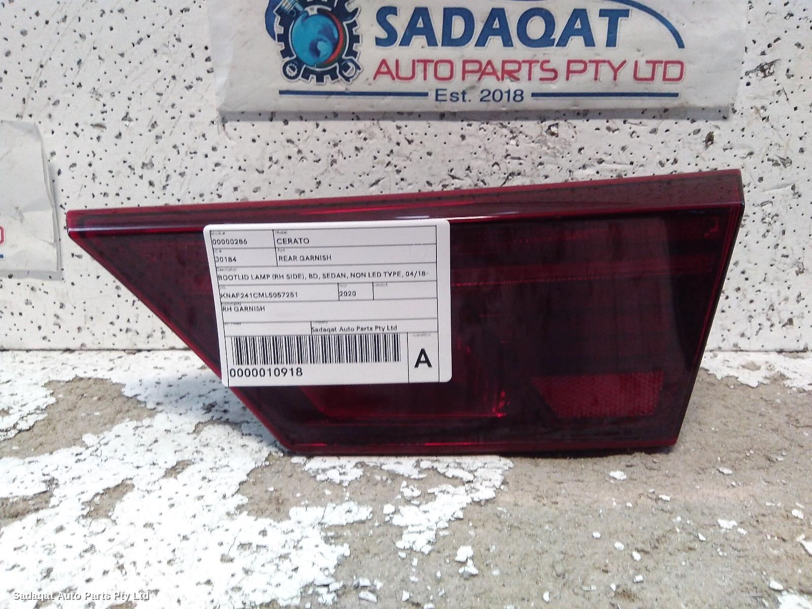 Kia Cerato Rear Garnish