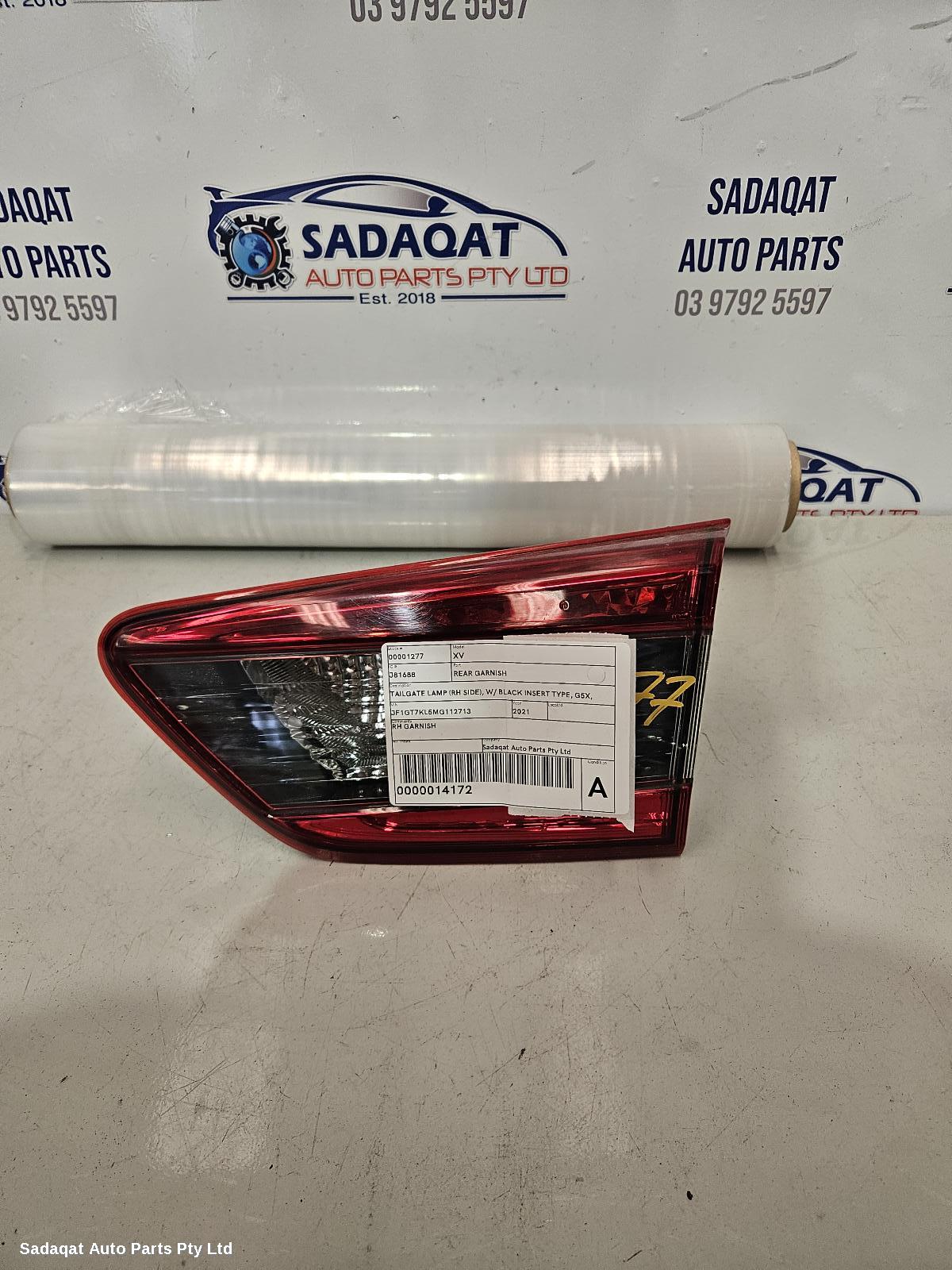 Subaru Xv Rear Garnish