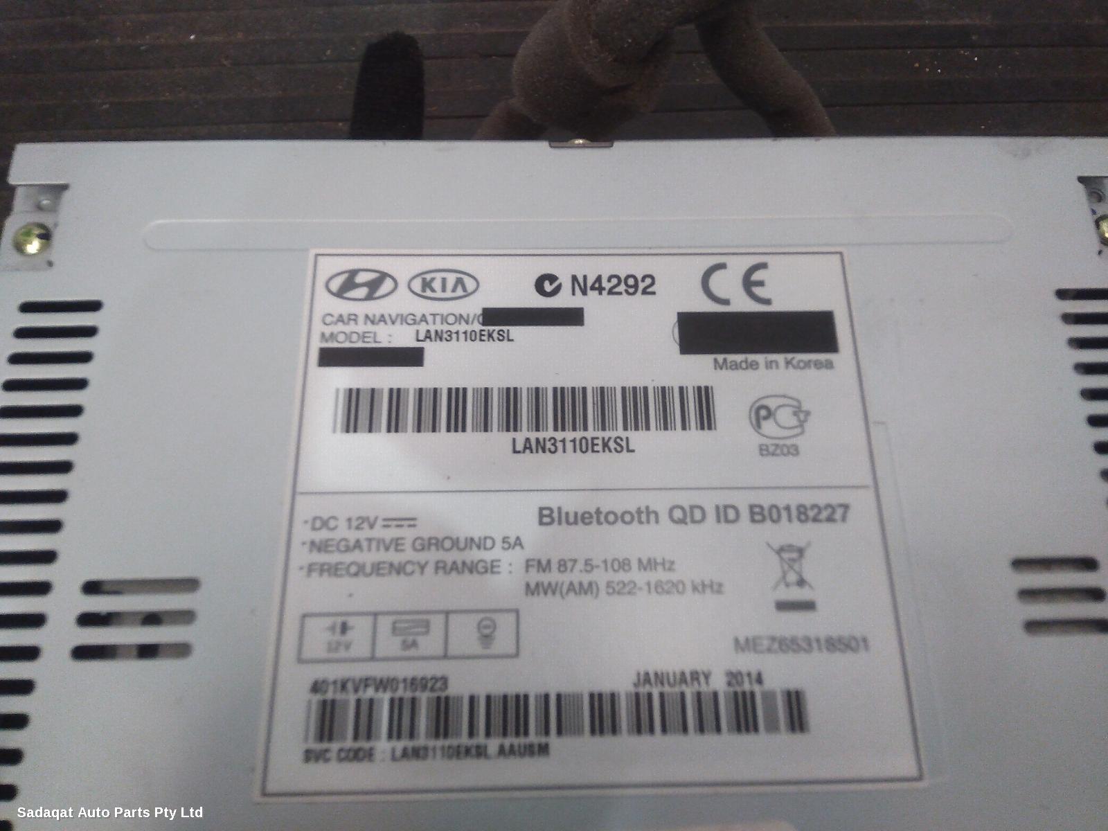 Kia Sportage Radio/cd/dvd/sat/tv