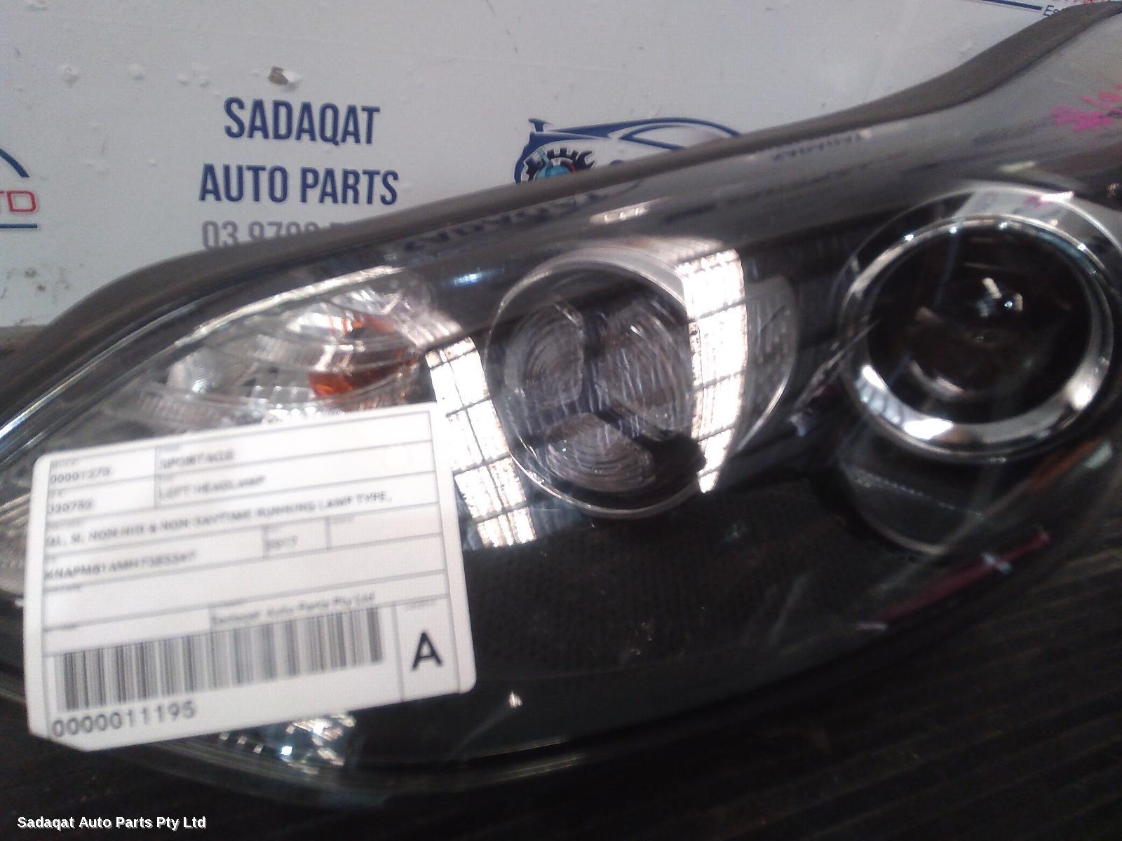 Kia Sportage Left Headlamp