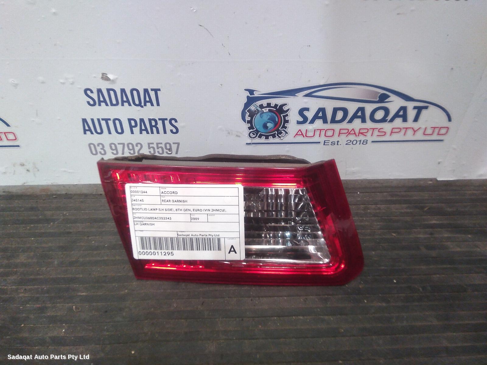 Honda Accord Rear Garnish