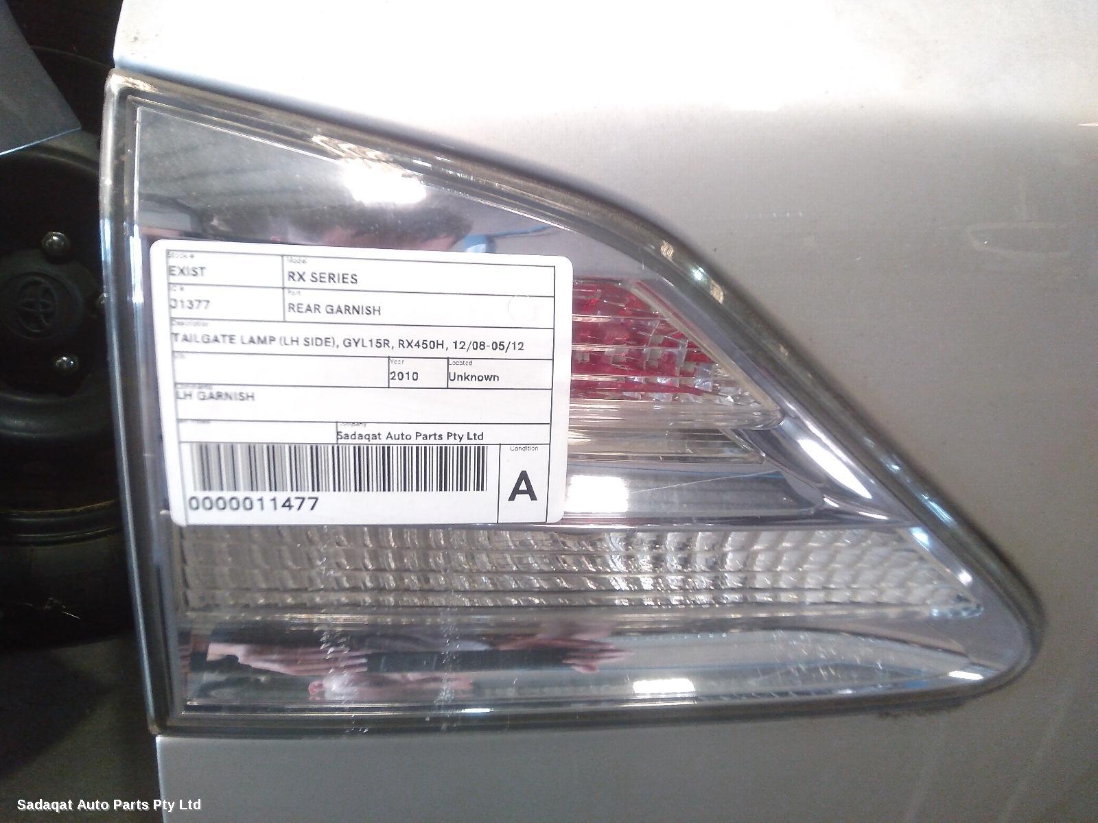 Lexus Rx Series Rear Garnish