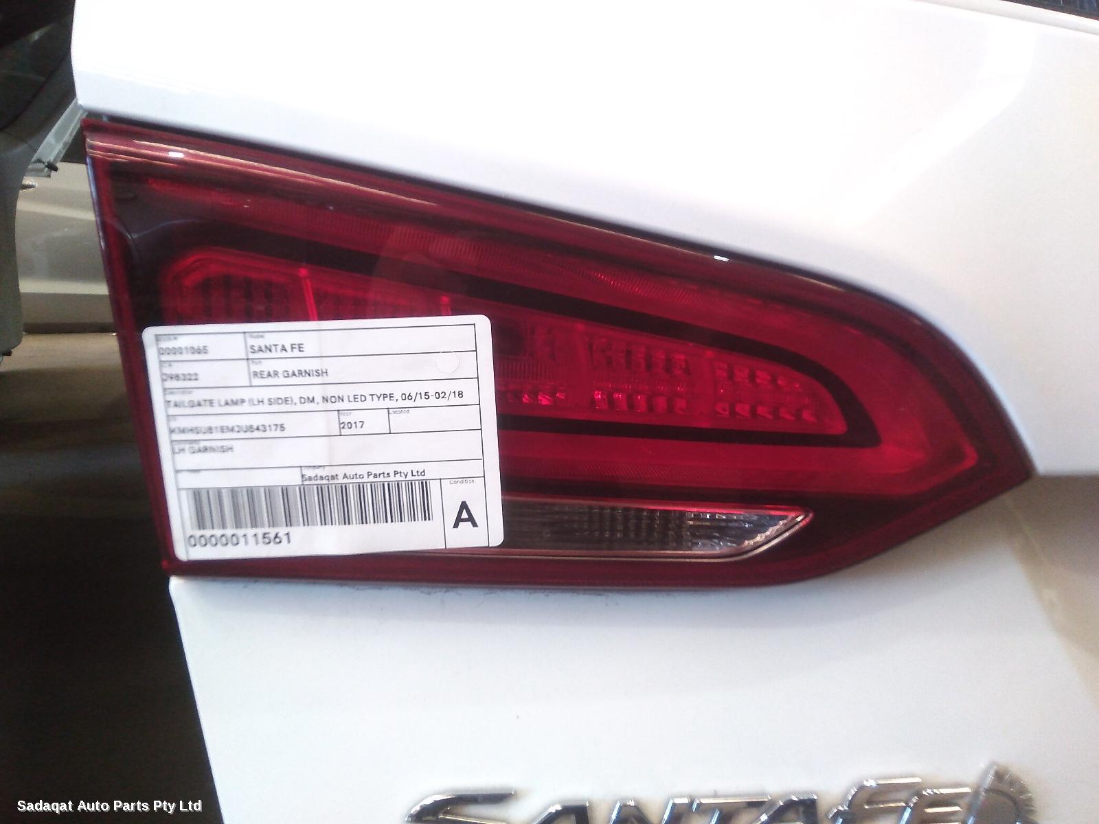 Hyundai Santa Fe Rear Garnish