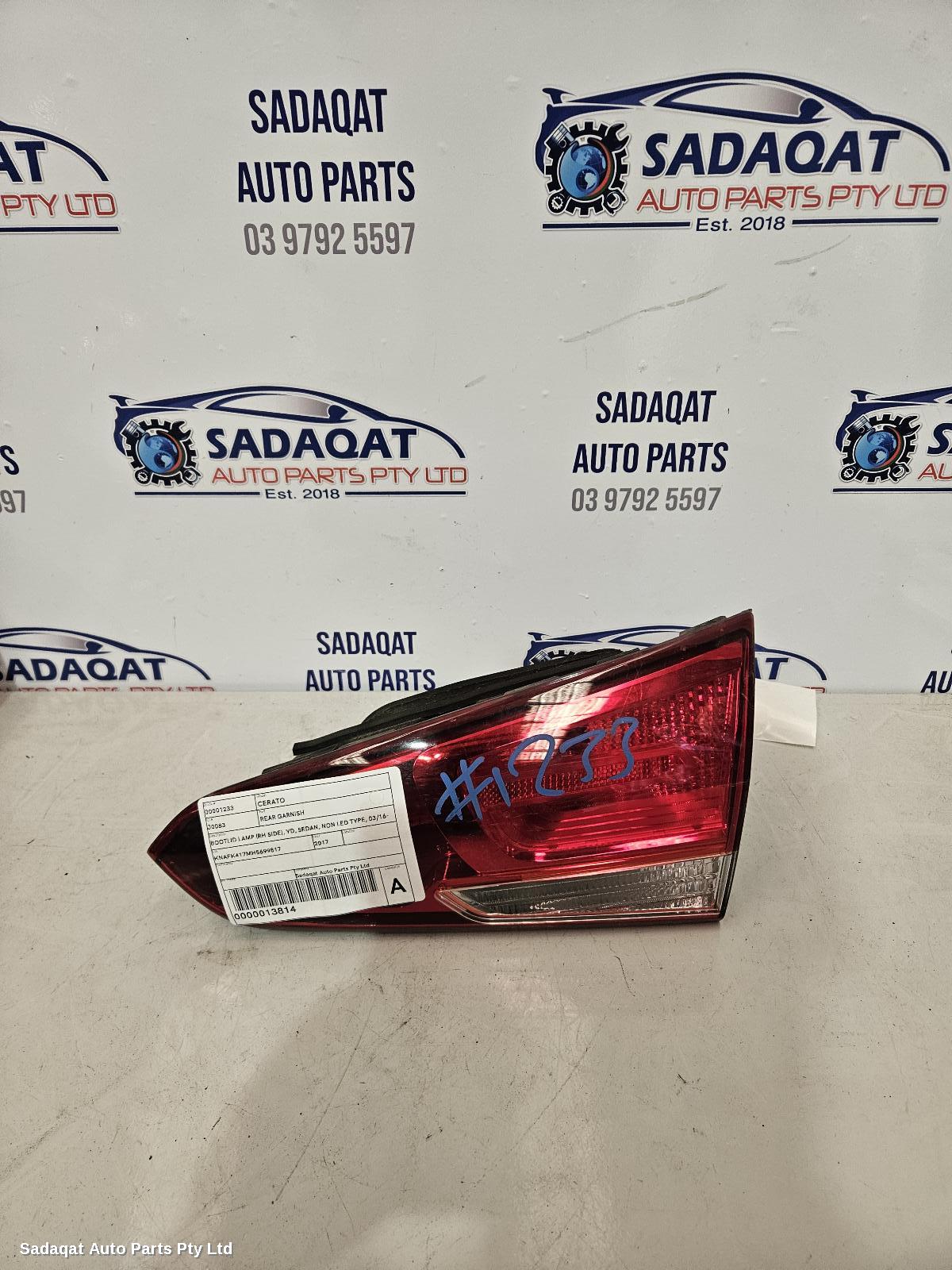 Kia Cerato Rear Garnish