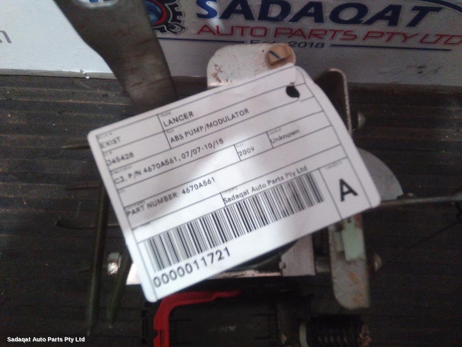 Mitsubishi Lancer Abs Pump/modulator