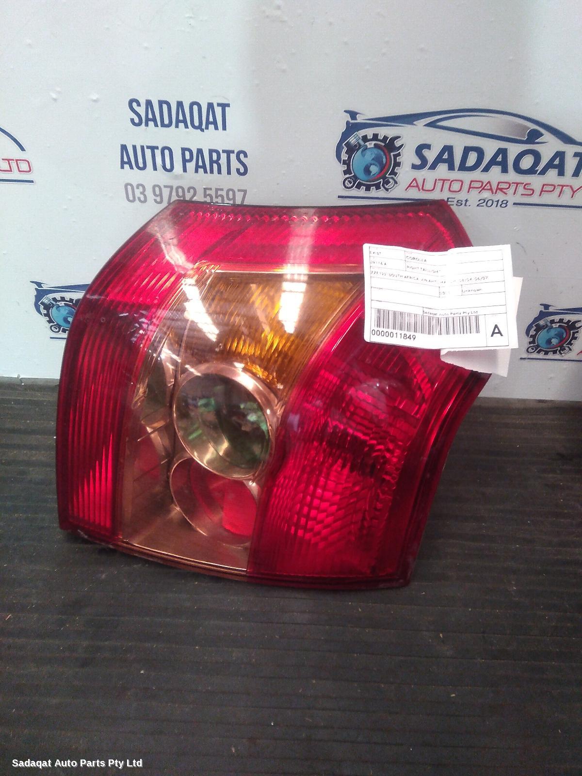 Toyota Corolla Right Taillight