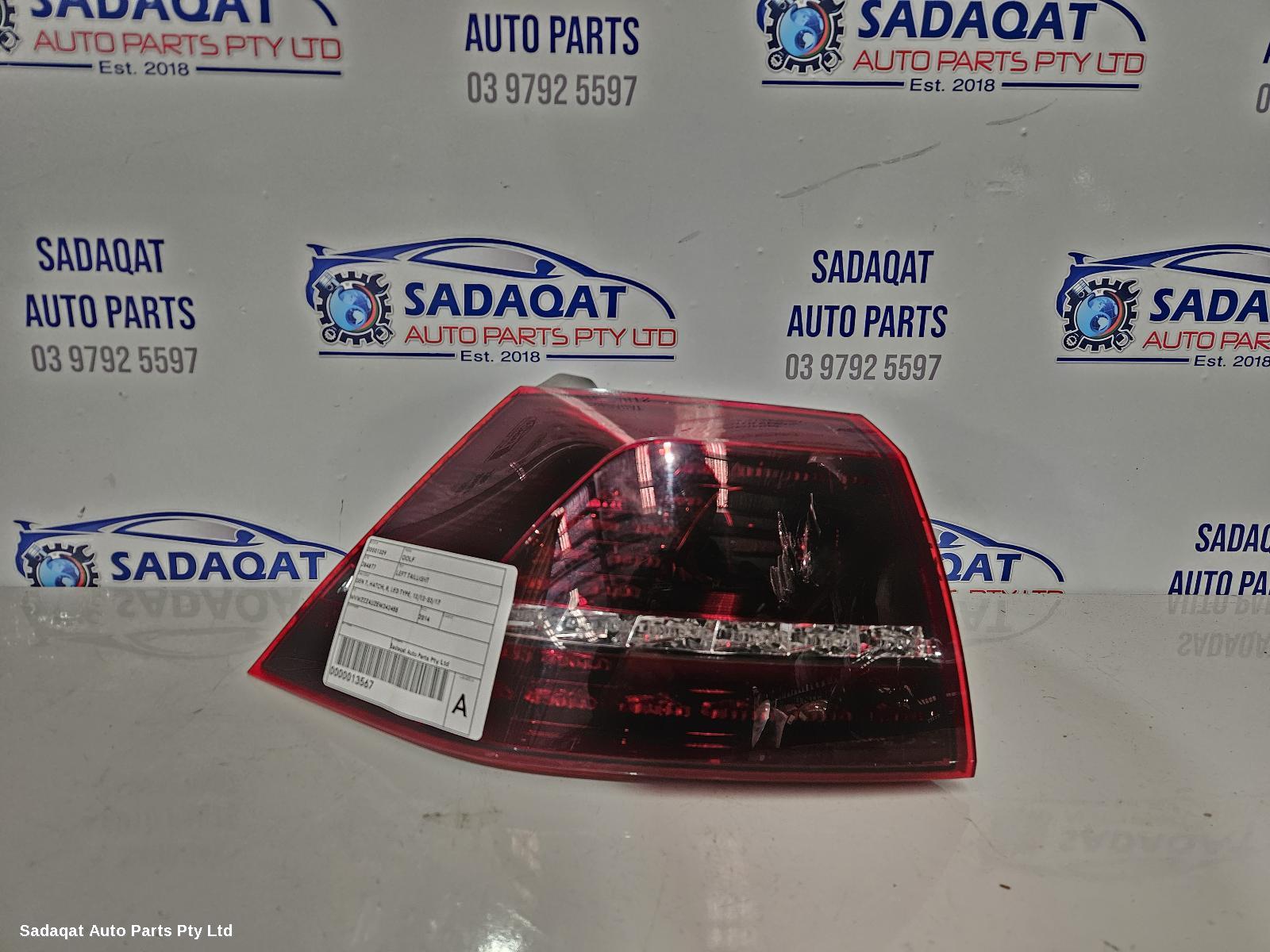 Volkswagen Golf Left Taillight