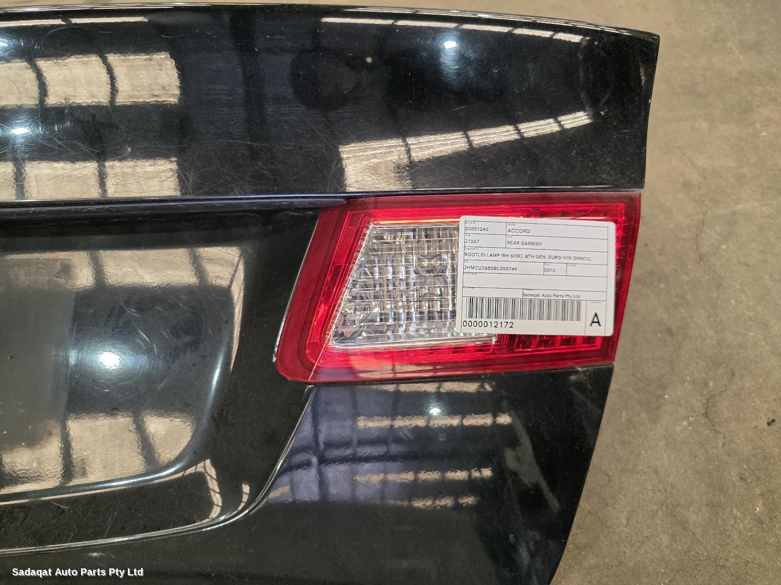 Honda Accord Rear Garnish