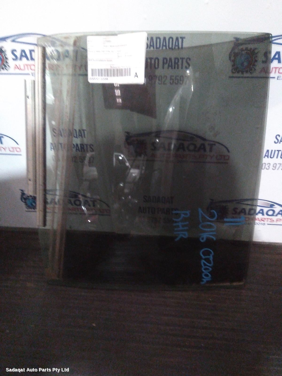 Lexus Ct200h Right Rear Door Window