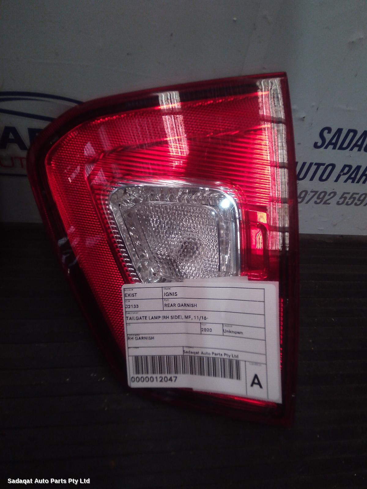 Suzuki Ignis Rear Garnish