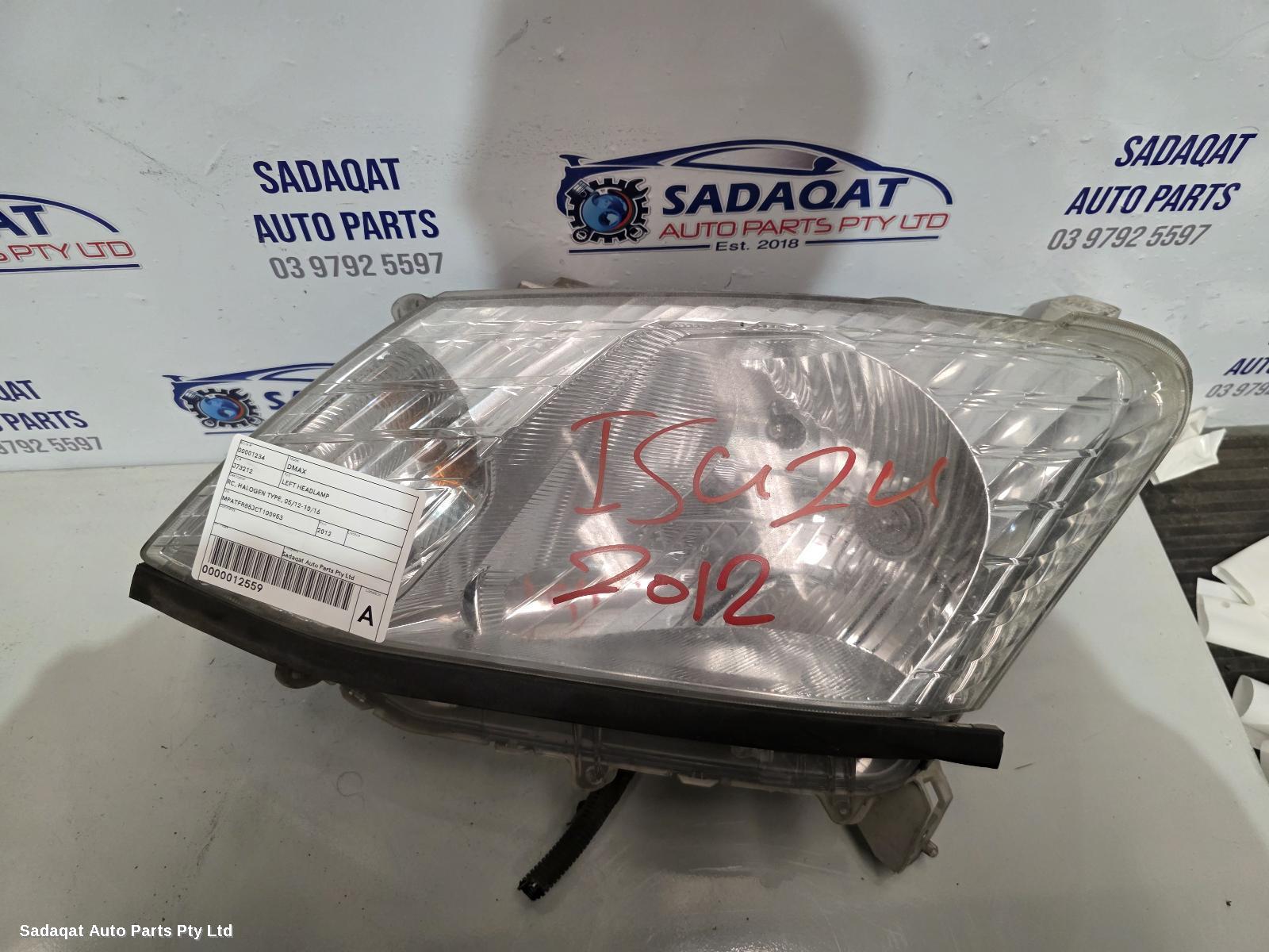 Isuzu Dmax Left Headlamp