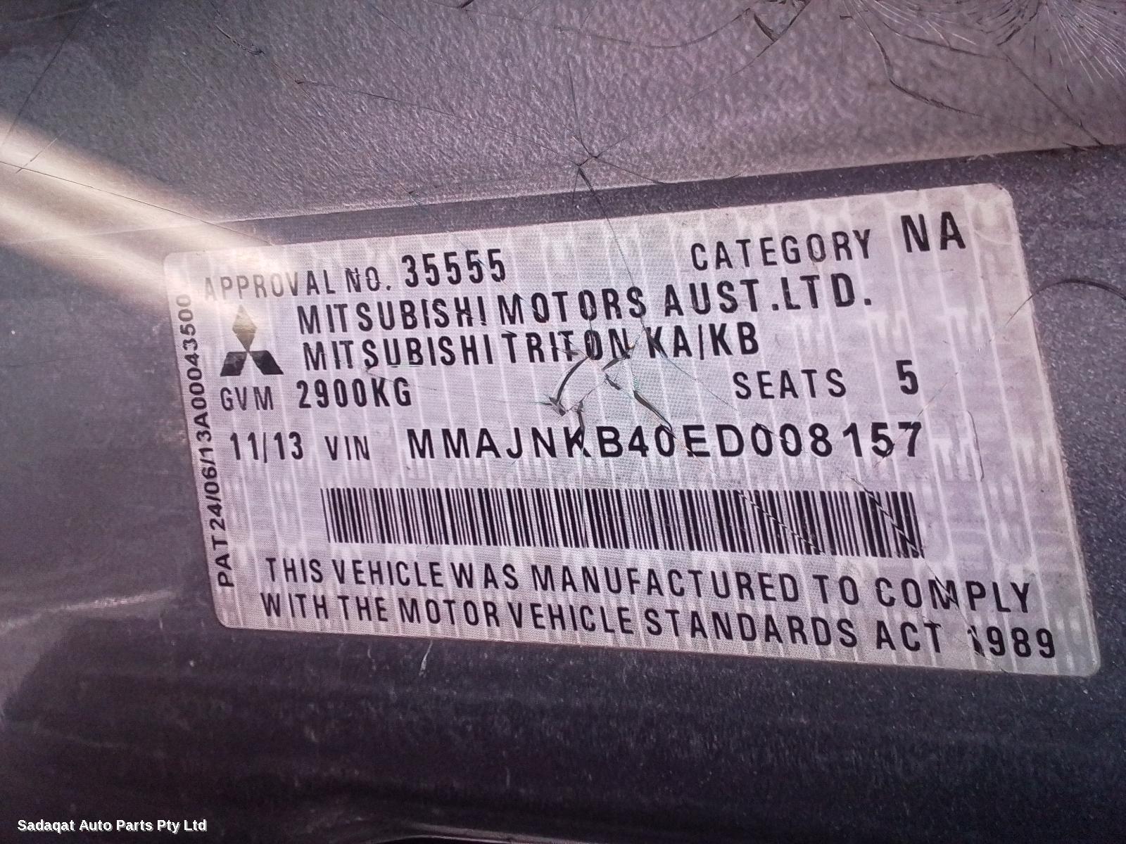 Mitsubishi Triton Right Door Mirror