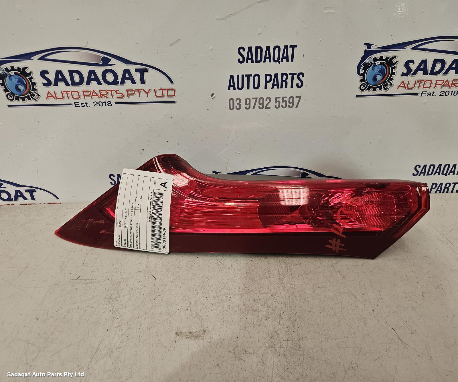 Honda Crv Left Taillight