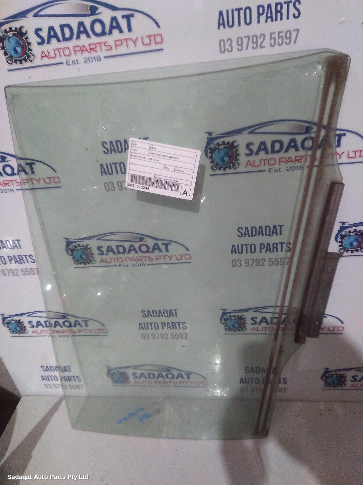 Toyota Rav4 Right Rear Door Window