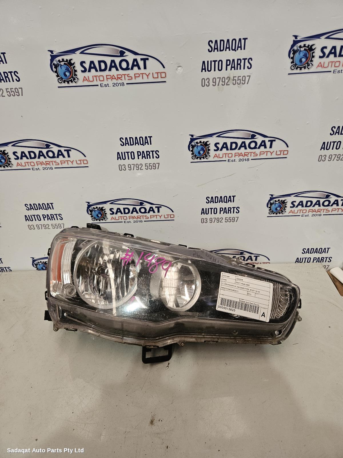 Mitsubishi Lancer Right Headlamp
